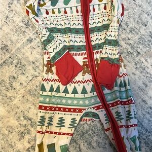 Little Sleepies Holiday Baby Onesie with Red Accents